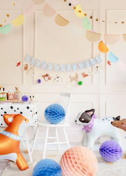 Hunde Girlanden Happy Birthday